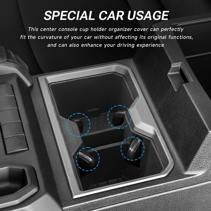 YOJOJOCO Front Cup Holder Compatible with Toyota Tacoma 2024 2025