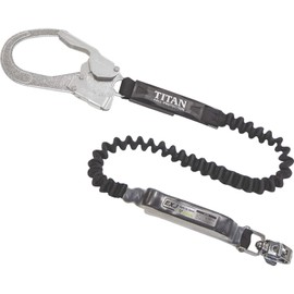 Titan HL-EB New Standard Crash Control Equipment EXJ Single Black Lanyard for EXJ Harness