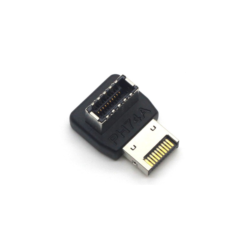 USB 3.2 Front Panel Internal Connector Type-E 90 Degree Angled