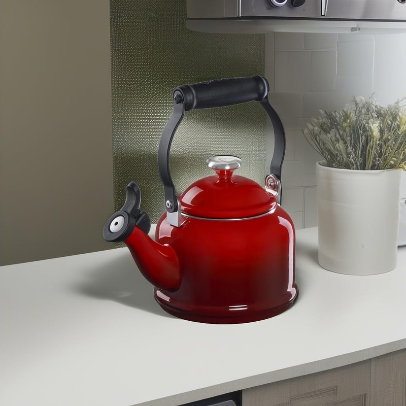 Le Creuset Enamel On Steel Demi Tea Kettle with Metal