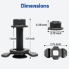 Anina 6PCS L-Track Double Lug Threaded Stud Nut Fitting Tie