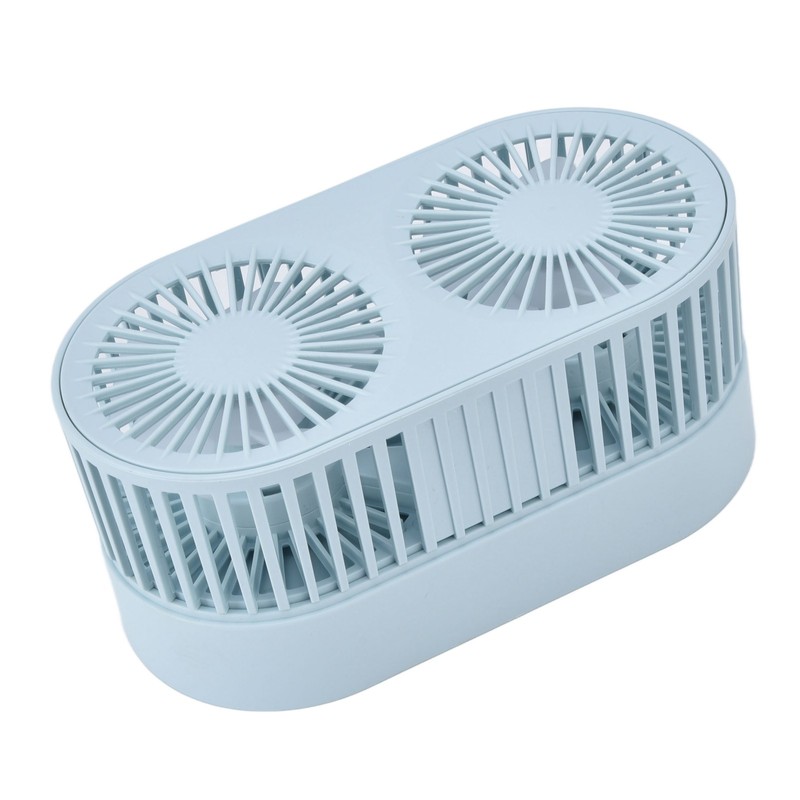 Desktop Double Fan Dual Motor 135° Angle Adjustable Handheld Fan