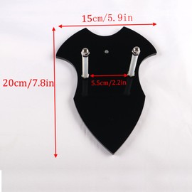 Sword Holder,Sword Wall Mount,Axe Holder, Sword Hangers for Wall,Sword Holder Display, Axe Vertical Display and Decoration (Black 2 Packs)