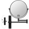 Wall Mounted Metal Frame Makeup Mirror 8 Inch 1X Magnification