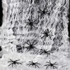 VEYLIN 60g Halloween Spider Web Decoration, with 30pcs Fake Spiders,