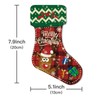Second Ave Merry Christmas Xmas Reindeer Wooden Hanging Stocking Decoration