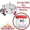 Popcorn Replacement Kettle for 4-Ounce Olde Midway Popcorn Machines