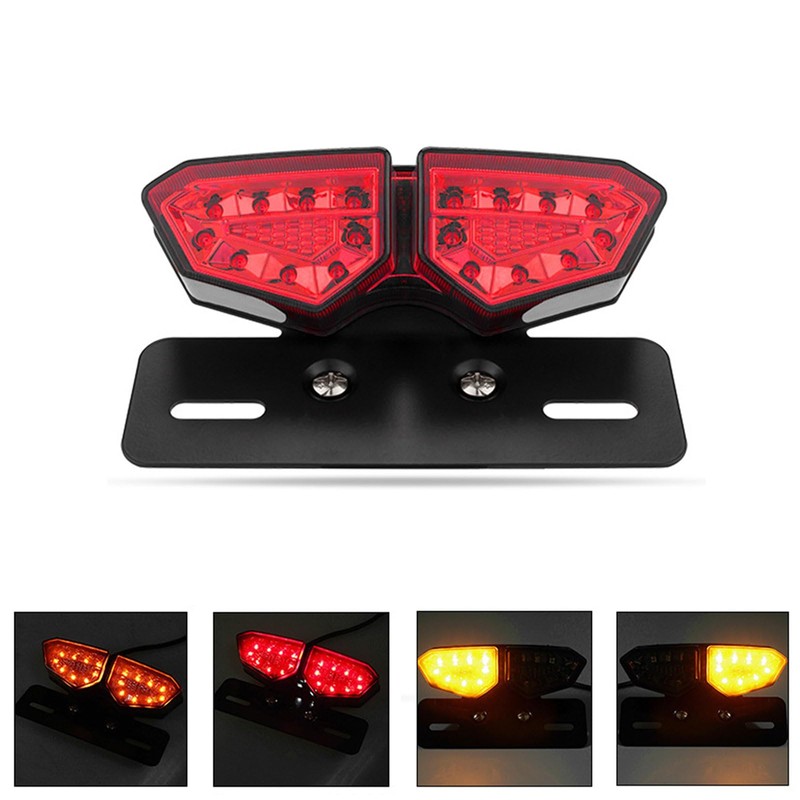 Anki HappiGo Red Motorcycle Tail Light with License Plate Bracket