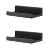 GEEZY Set of 2 Floating Wall Shelves Picture Ledge Display