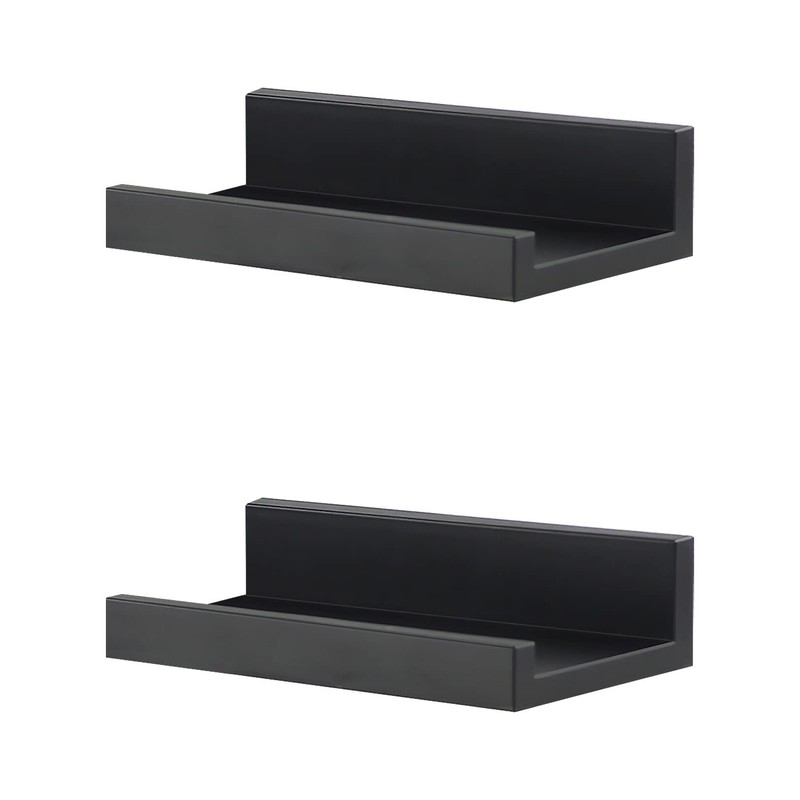 GEEZY Set of 2 Floating Wall Shelves Picture Ledge Display
