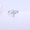 Starchenie Cross Ring 925 Sterling Silver Zircon Ring Christian Ring