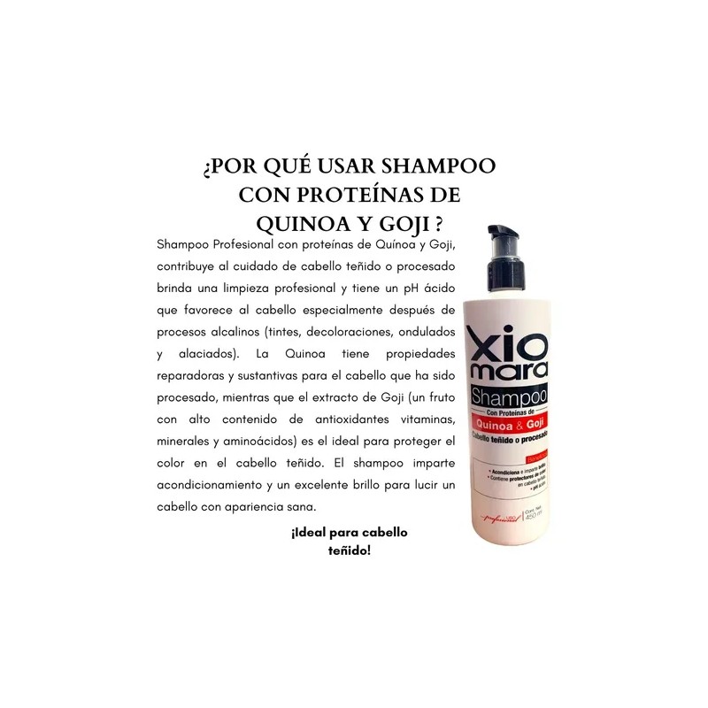 Shampoo Con Proteinas De Quinoa & Goji Para Cabello Teñido