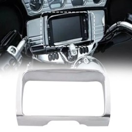 unbra Chrome Radio Trim Bezel Center Stereo Accent For Harley Electra Glide FLH 14-23