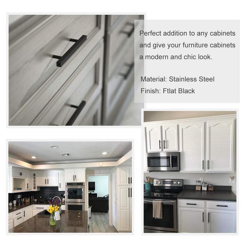 goldenwarm Black Cabinet Knobs for Dresser Drawers - LSJ22BK Black