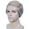 Grey Comb Over Wig Mens Bald Wig with Side Hair