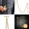 TREEWETO Men's Albert Chain Pocket Watch Curb Link Key Chain