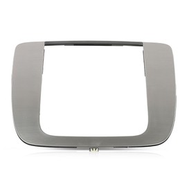 PIT66 Dash Center Radio Bezel Trim Plate Metal Silver Compatible with Chevy Silverado 1500 Tahoe GMC Sierra 1500 Yukon 2007-2014 15211886 26887440 25807746 15211885