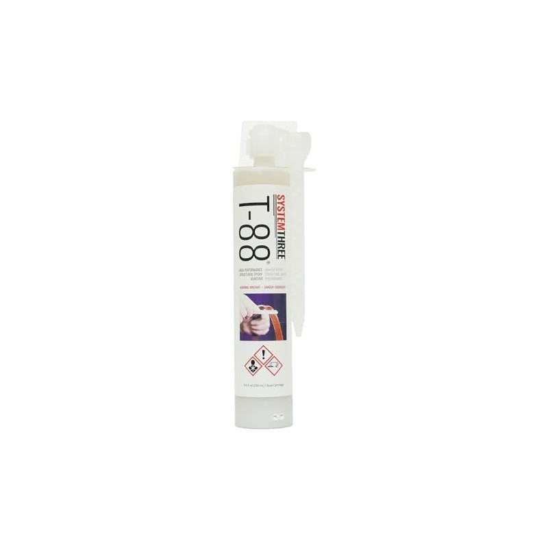 System Three T-88 Epoxy Adhesive, Amber, U-TAH Cartridge, Includes 1