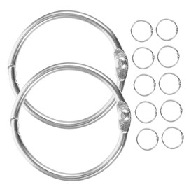 Operitacx 12 Stück Metall Binder Ringe für Diy Notizbücher Wiederverwendbare Lose Ringe Robuste Ringbinder für Scrapbooking und Kreative Projekte Innendurchmesser