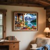 2000 Piece Puzzle for Adults, Serene Mountain Cabin with Golden
