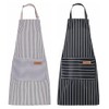 TOMVAES 2 Pack Kitchen Cooking Aprons, Adjustable Soft Chef Apron