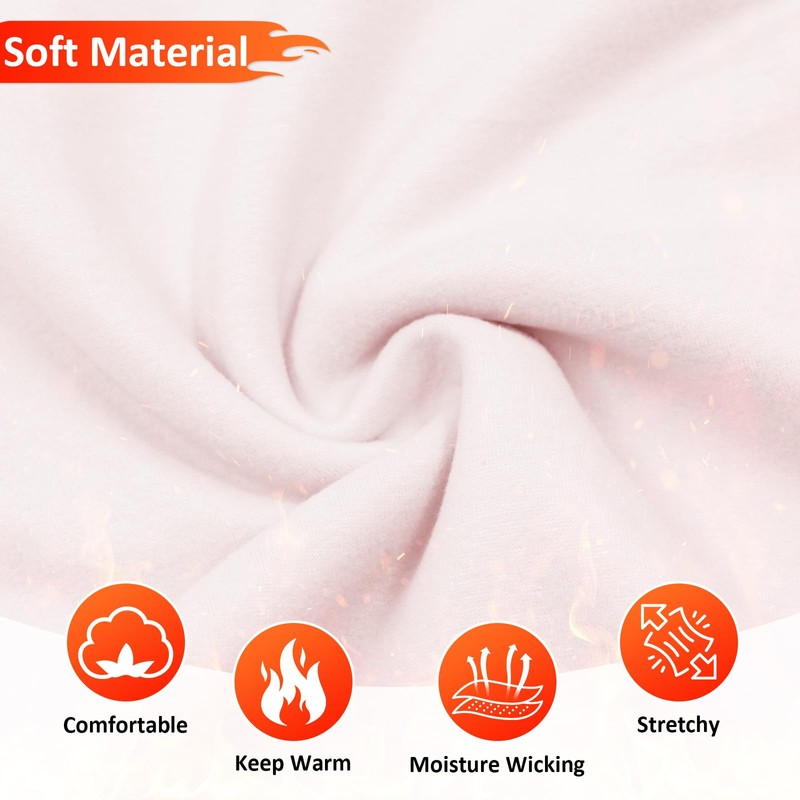 Hoseay Biancheria Intima Termica Bambino, Set Intimo Termico Ragazze, Maglia