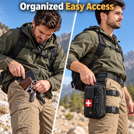 Tactical Drop Leg MOLLE Platform Pouch, 800D Nylon Thigh Rig for EDC, First Aid, Tools & Outdoor Gear
