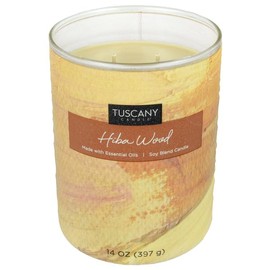 Tuscany Candle Home Décor Scented Candle, Hiba Wood, 14 oz