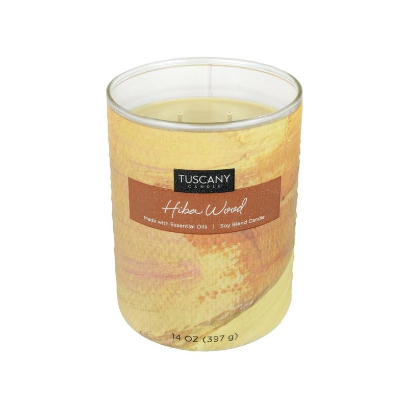 Tuscany Candle Home Décor Scented Candle, Hiba Wood, 14 oz
