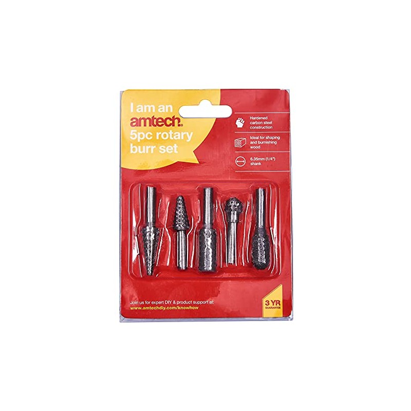 Am-Tech 5Pc Rotary Burr Set