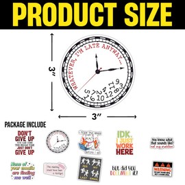 ULTRAVUTT [10pcs-3''] Funny Work Stickers Office Humor Sticker Sarcastic Meme Coworker Gag Gift Decoration for Laptop Journal Scrapbook Water Bottle Tumbler Car Vinyl Decal Waterproof