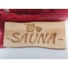 Generisch Sauna Sign Solid Beech Wood 38 x 17 cm