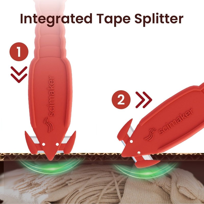 Safety Box Handy Cutter Knife 6 PCS Lobster Safety Utility