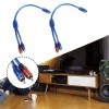 2pcs RCA Y Splitter Audio Jack Cable Adapter 1 Female