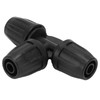Tee Connector,10Pcs 8/11 Barbed Tee with Lock Pipe Connector 3-Way