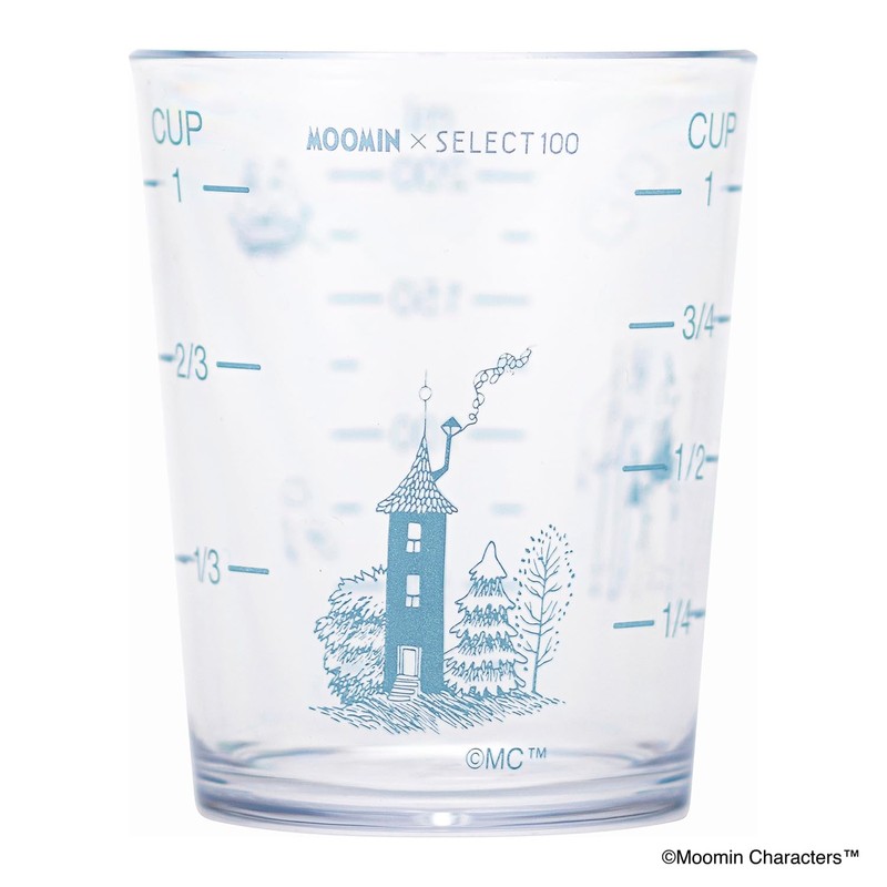 SELECT 100 x Moomin Measuring Cup with Lid, 7.8 fl
