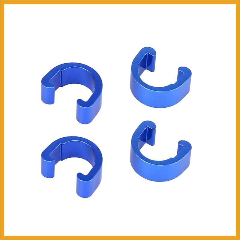 Partuto 12pcs Bicycle Brake Cable Clip C Style Clamp Aluminium