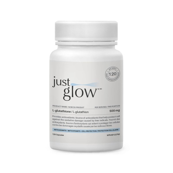 Just Glow Just Glow L-Glutathione 500mg - 120 Capsules -