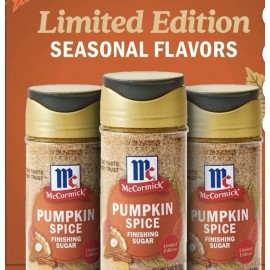 McCormick NEW 2025 McCormick Limited Edition Fall Finishing Sugars Set Of 3 Pumpkin Spice