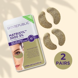 Skin Republic Matrixyl 3000 3% Under Eye Mask Patch | Reduces Deep Wrinkles & Improves Skin Texture | Boosts Elasticity and Firmness (Pack of 2 Pairs)