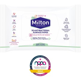 3 x Milton Antibacterial Surface Wipes 30