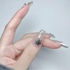 Mirhua 50個のパンクネイルアートチャーム 3D スタッズ デコパーツ レトロ 十字架 パンク 装飾部品ビンテージ クロス
