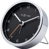 NexTime alarm clock, COMPANY ALARM very silent, black/metallic, ø 9
