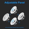 Hon&Guan 2pcs 4 Inch Adjustable Air Vent Covers 100mm Ceiling