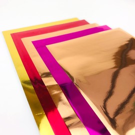 50pcs Foil Transfer Sheet for Cricut Joy Maker 3 2 1/Cricut Explore 3 2/Air 2 3/ Cameo (No Heating Required) DIY Rese Gold Ruby