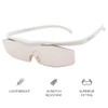 Hazuki Loupe Magnifier Glasses White, Compact-M 1.32x Clear Eyeglasses for
