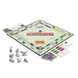 Hasbro Monopoly Classic, Gesellschaftsspiel für Erwachsene & Kinder, Familienspiel, der Klassiker der Brettspiele, Gemeinschaftsspiel für 2-6 Personen, ab 8 Jahren, Deutsche Version