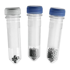Benchmark Scientific BeadBug D1033-28 Stainless Steel Beads In 2.0ml Triple Pure Tubes, Acid Washed, 2.8mm Diameter (Pack of 50)