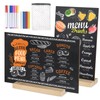 BOUBONI 2 Packs Small Chalkboard Sign 5.1x7.9 Inch With Wood