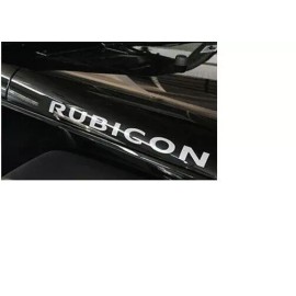 Jeep 2x Jeep Wrangler RUBICON Hood Decals Stickers JK 2007-2018      WHITE